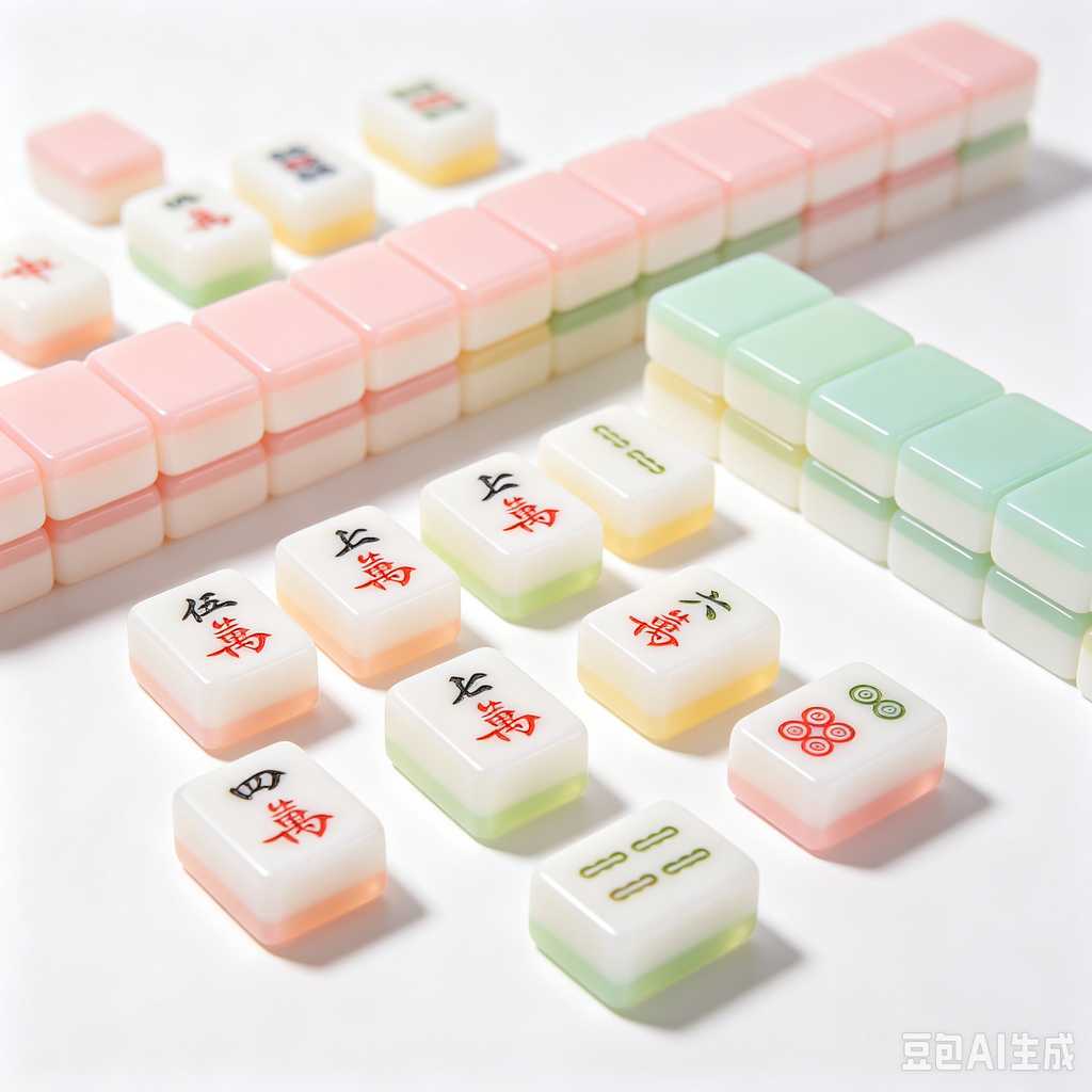 jelly transparent mahjong set